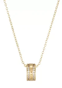 14k Gold Plated Mama-Engraved Ring Necklace