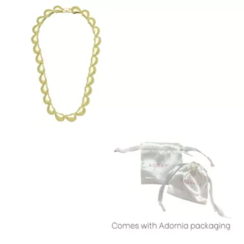 Gold Plated Teardrop Chain Necklace