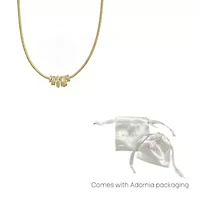 14k Gold Plated Sliding Rings Collar Necklace