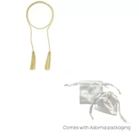 Gold Plated Tassel Wrap Necklace