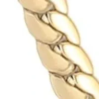 Tarnish Resistant 18k Gold Plated Flat Curb Chain Necklace