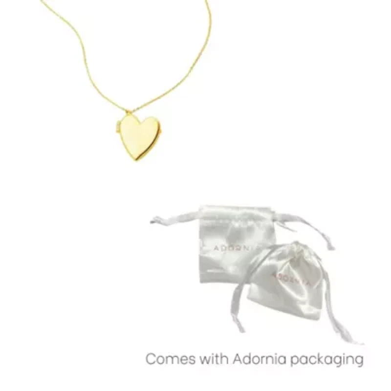 14k Gold Plated Heart Locket Necklace