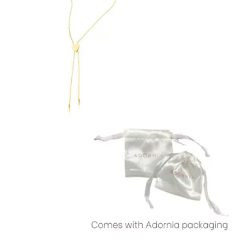 14k Gold Plated Heart Bolo Necklace