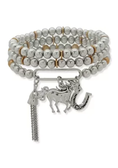 Horse Charm Stretch Bracelet