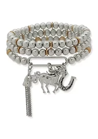 Horse Charm Stretch Bracelet