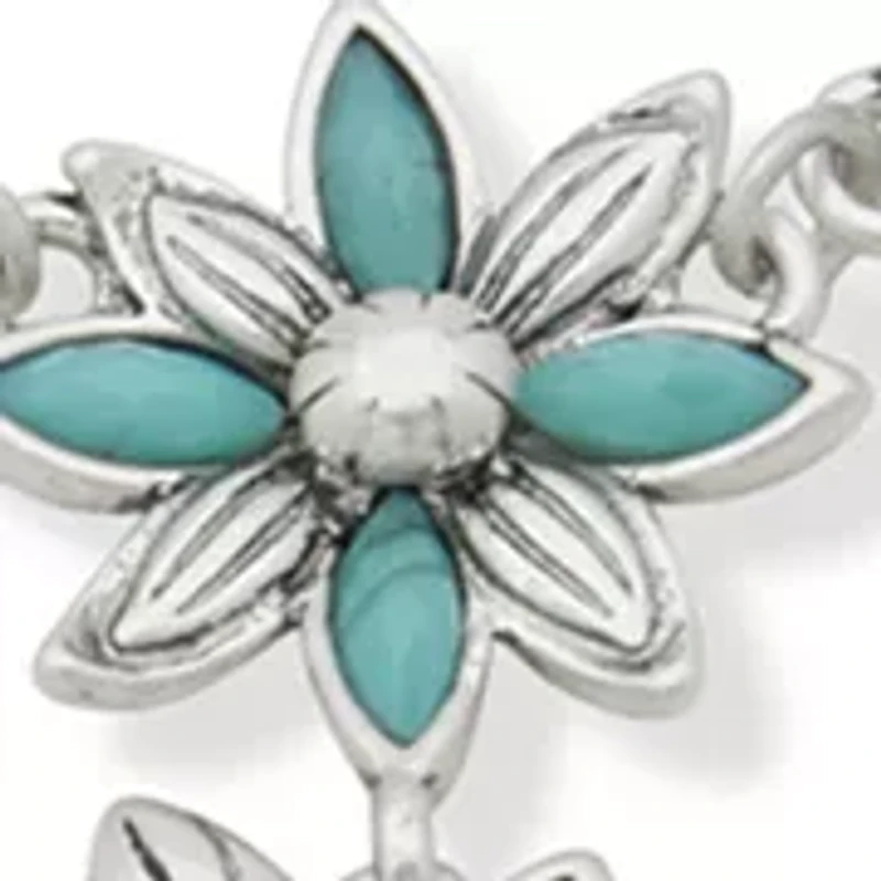  Blue Beaded Flower Hand Chain