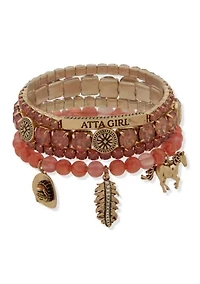Crystal Atta Girl Stretch Bracelet