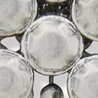 Silver Tone Post Beaded Linear Earrings