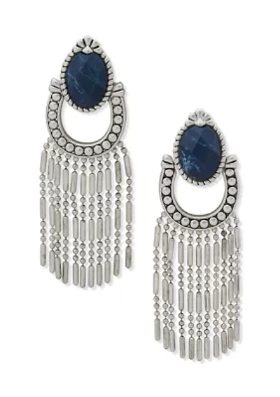 Beaded Horseshoe Earrings