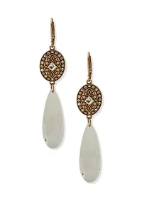 Crystal Stone Drop Earrings