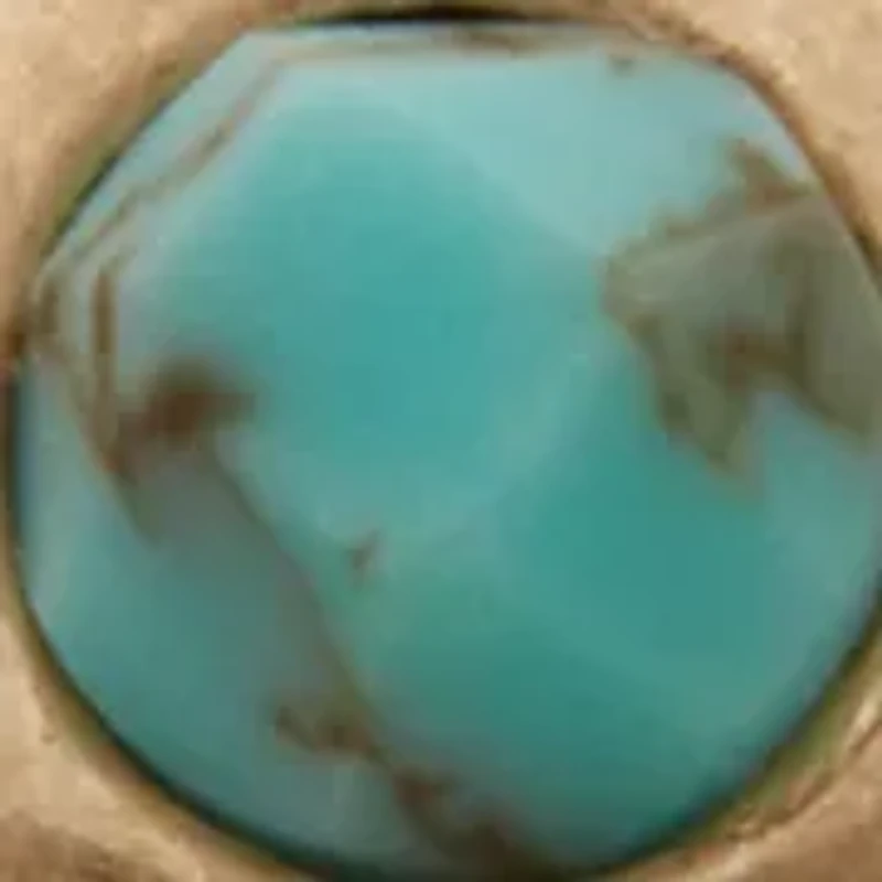 Engraved Stone Hoop Earrings