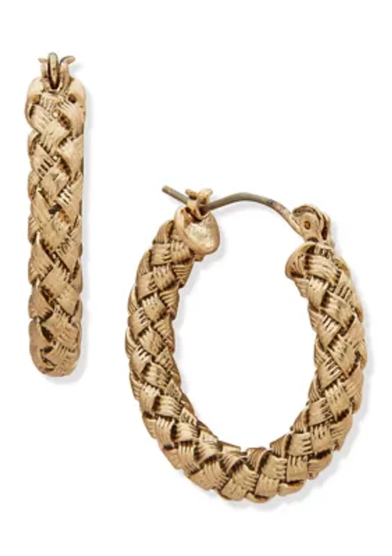 Textured Hoop Earrings