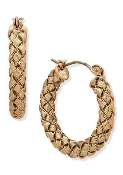 Textured Hoop Earrings