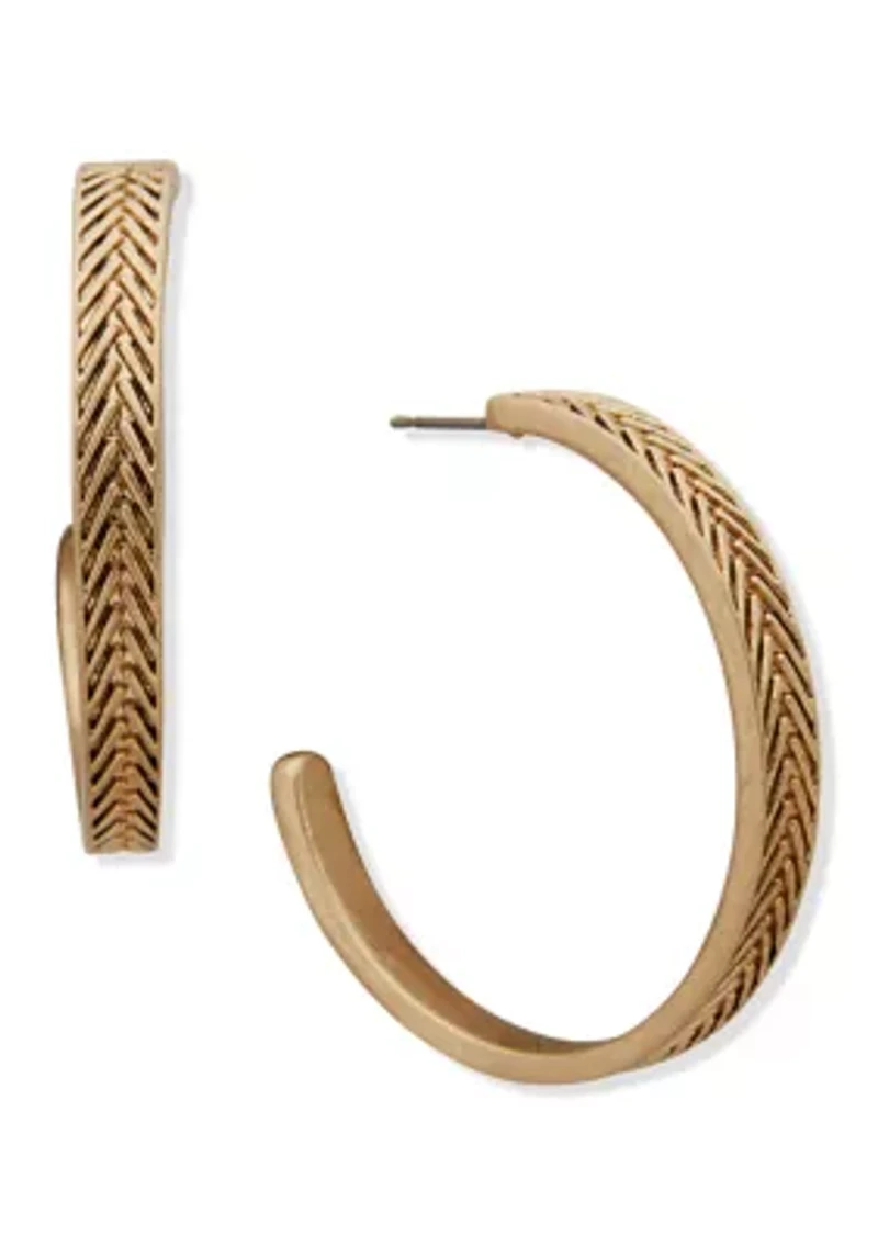 Pavé Braid Hoop Earrings