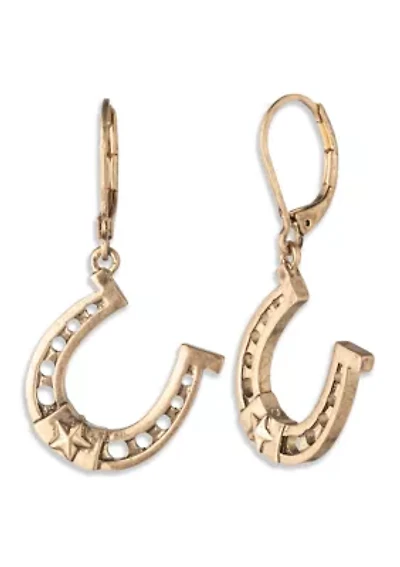 Horseshoe Drop Earrings