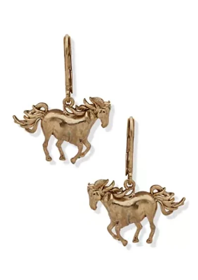 Horse Drop Earrings