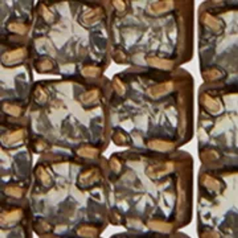 Crystal Heart Chain Linear Earrings