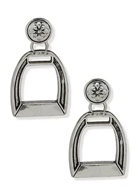 Post Stirrup Drop Earrings
