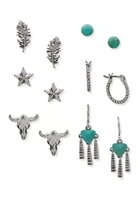 Western Stud Earring Set