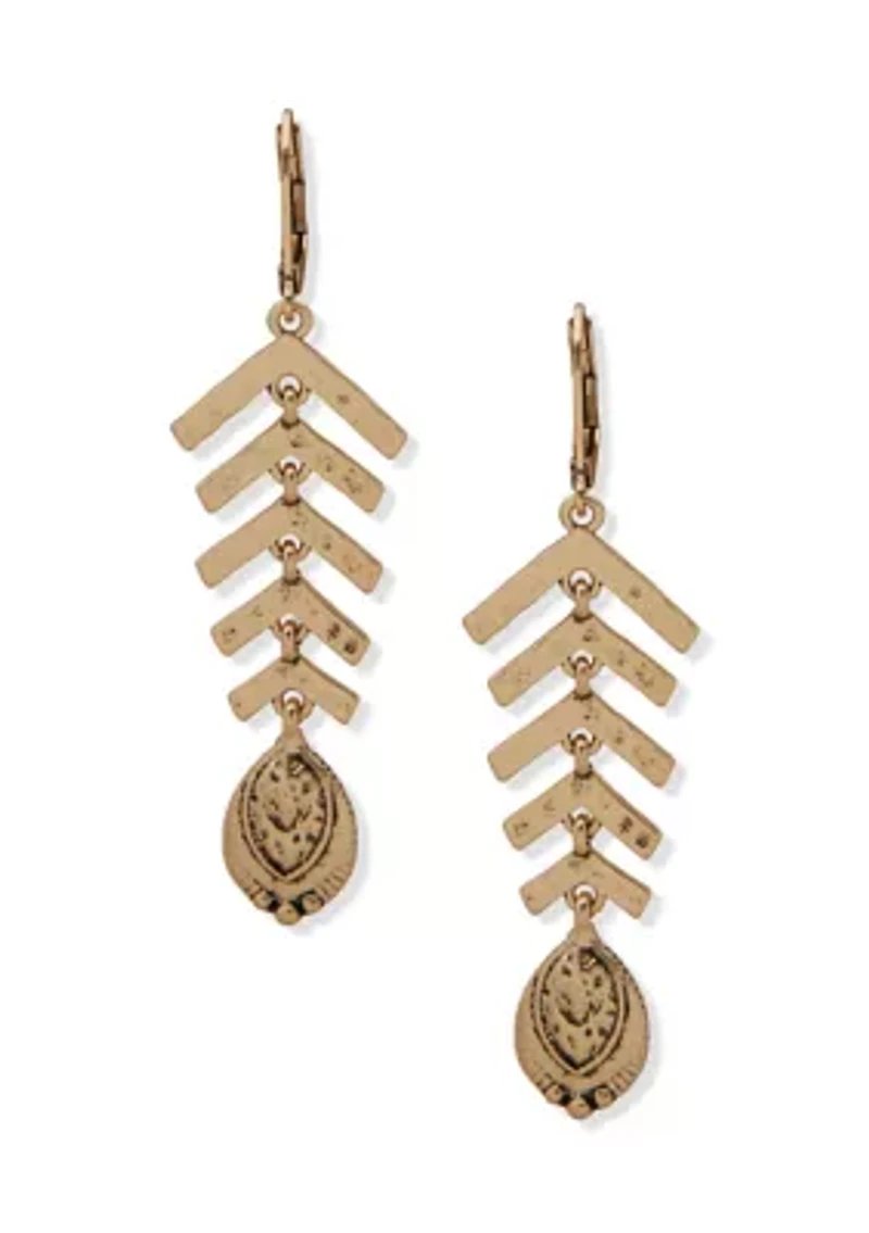 Arrowed Linear Earrings