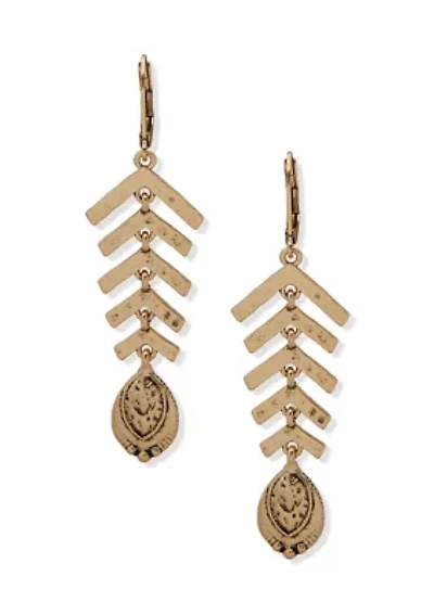 Arrowed Linear Earrings