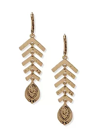 Arrowed Linear Earrings
