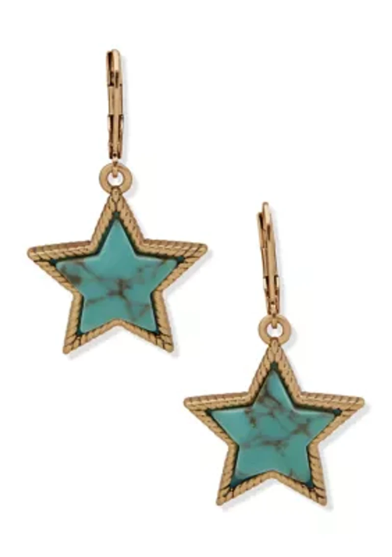 Star Drop Earrings