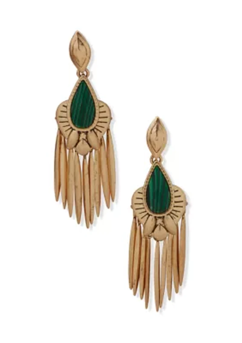 Stone Chandelier Earrings