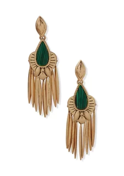 Stone Chandelier Earrings
