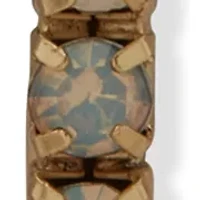 Stone Pavé C Hoop Earrings