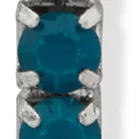 Stone Pavé C Hoop Earrings