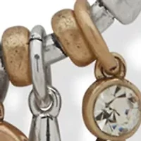 Long Silver Tone Charm Pendant Necklace