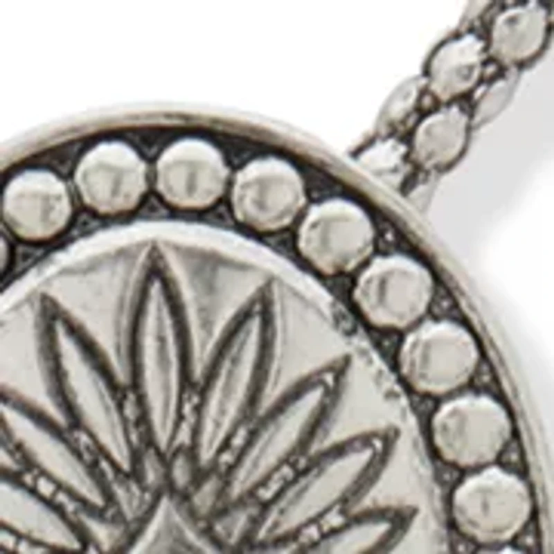 Silver Tone Long Tassel Bolo Necklace