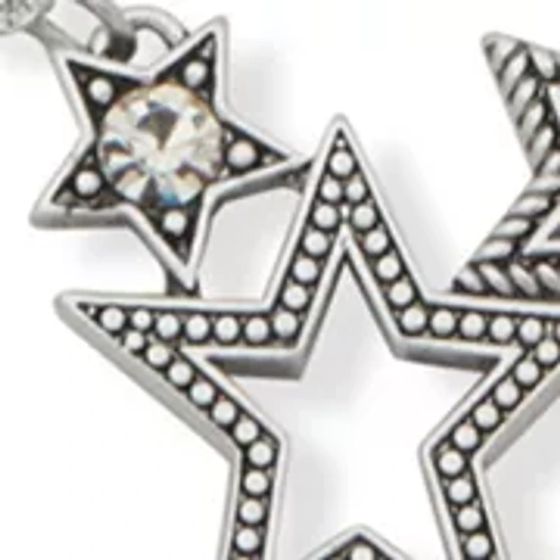 Crystal Pave Star Pendant Necklace