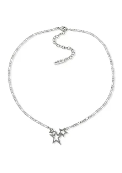 Crystal Pave Star Pendant Necklace