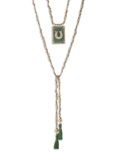 Gold Tone Pendant Necklace