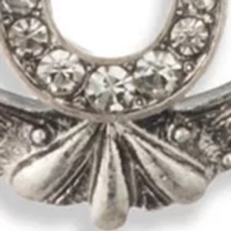 Crystal Horseshoe Pendant Necklace