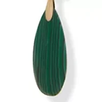 Green Stone Multi Row Chain Necklace