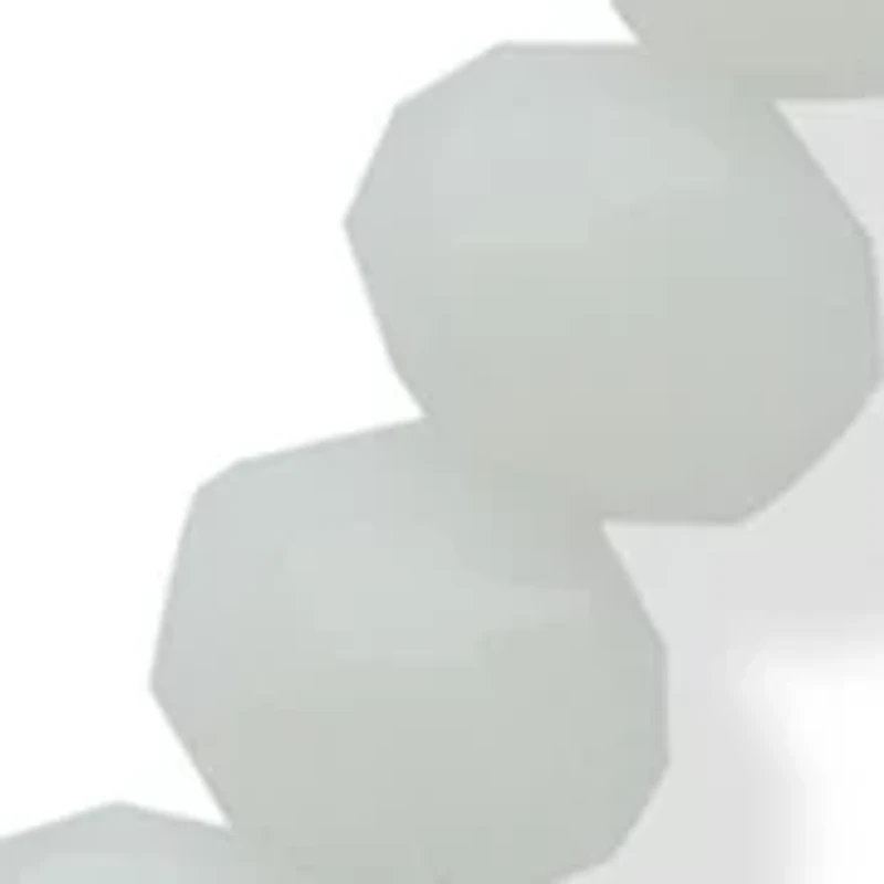 White Beaded Gold Tone Horse Pendant Necklace