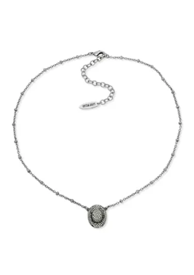  Pavé Hat Pendant Necklace
