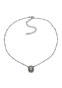  Pavé Hat Pendant Necklace