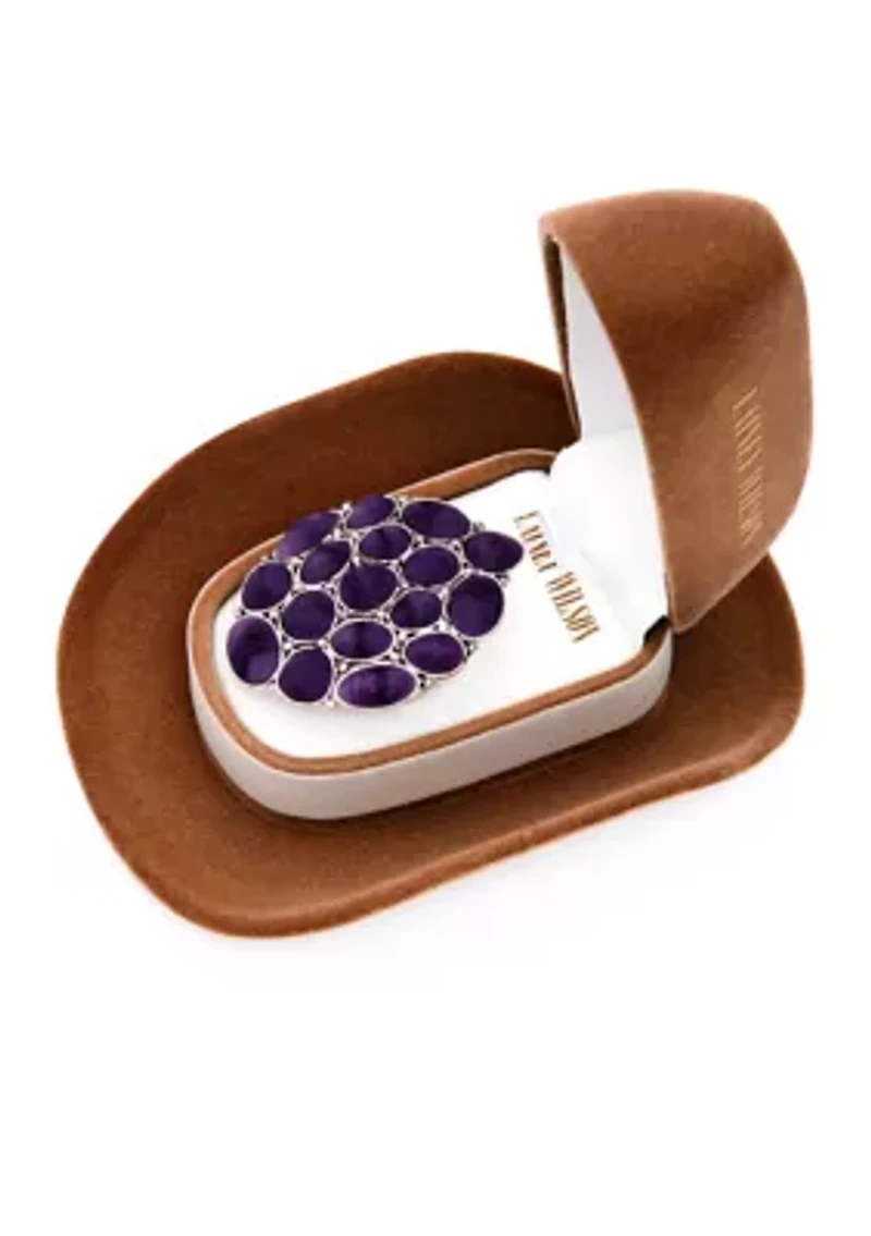  Amethyst Cluster Stone Ring