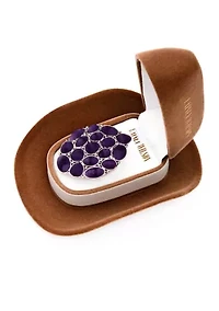  Amethyst Cluster Stone Ring