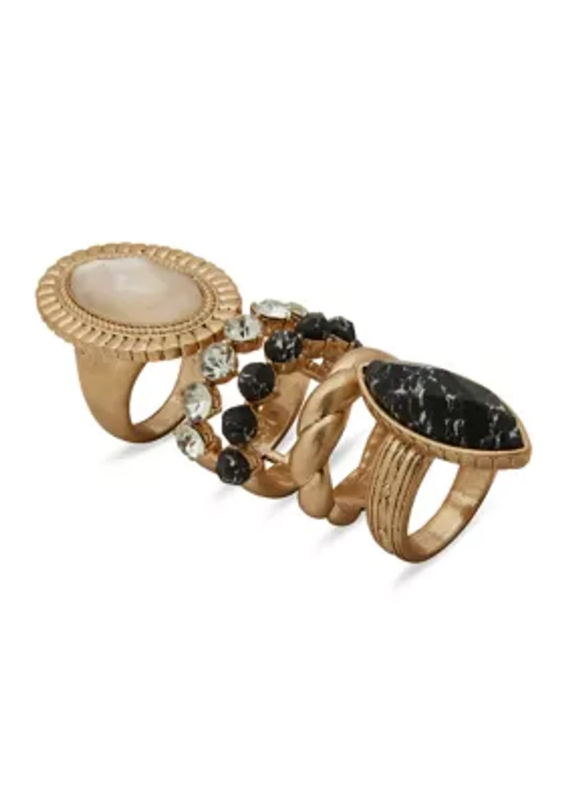 Tri-Tone Ring Set