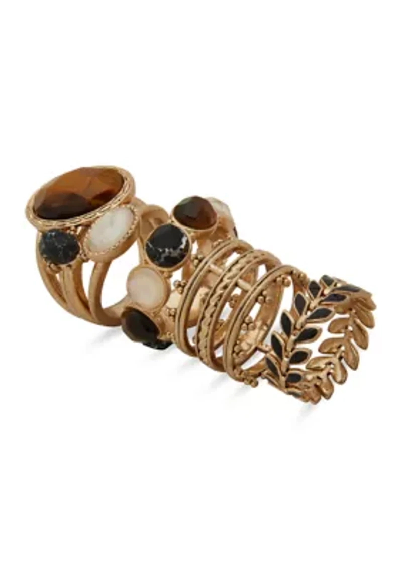 Gold-Tone Ring Set