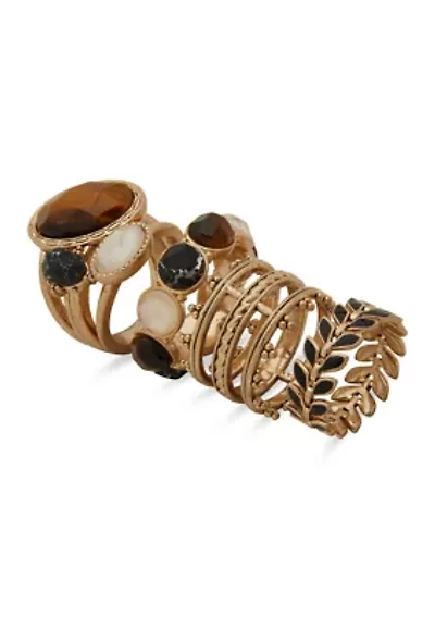 Gold-Tone Ring Set