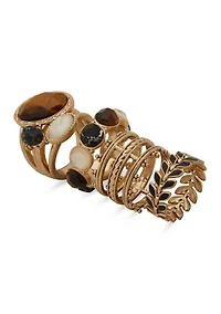 Gold-Tone Ring Set