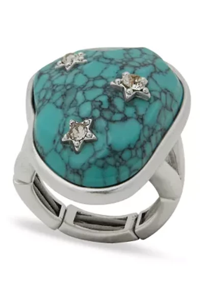 Pavé Star Stone Ring