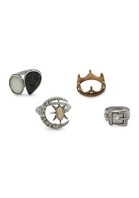 Multi Statement Two-Tone Ring Set