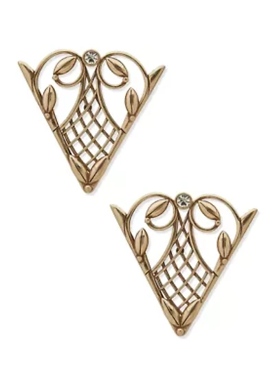 Lattice Leaf Collar Clip